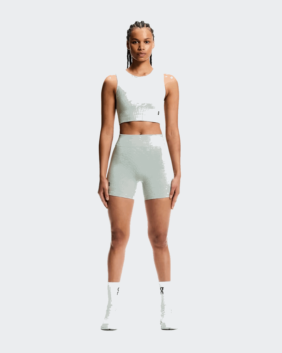 Buy On Women Studio Knit Crop - Mineral / Heather for running in Singapore - Running Lab SG