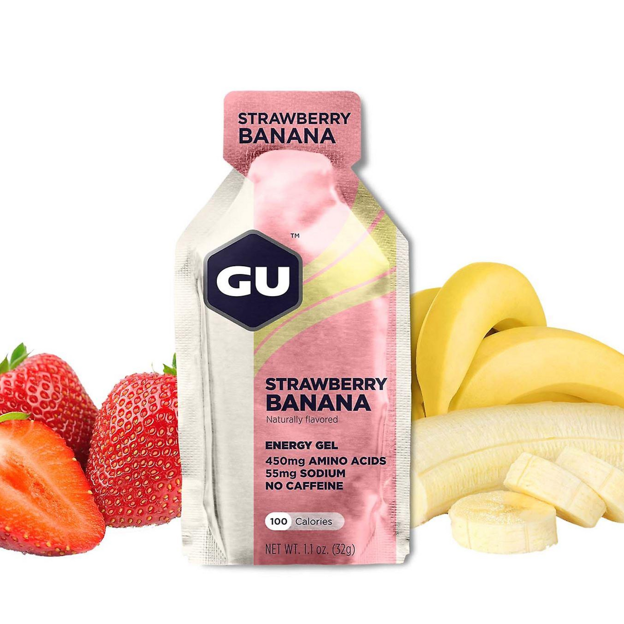 (Pack of 6) GU Energy Gel - Strawberry Banana (Expiry Date: Feb 2025)