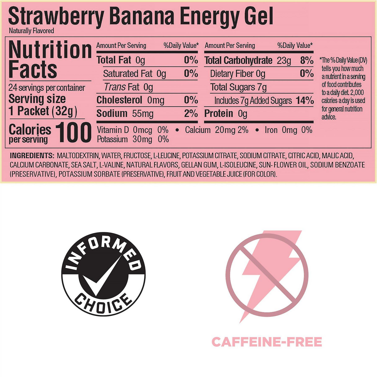 (Pack of 6) GU Energy Gel - Strawberry Banana (Expiry Date: Feb 2025)