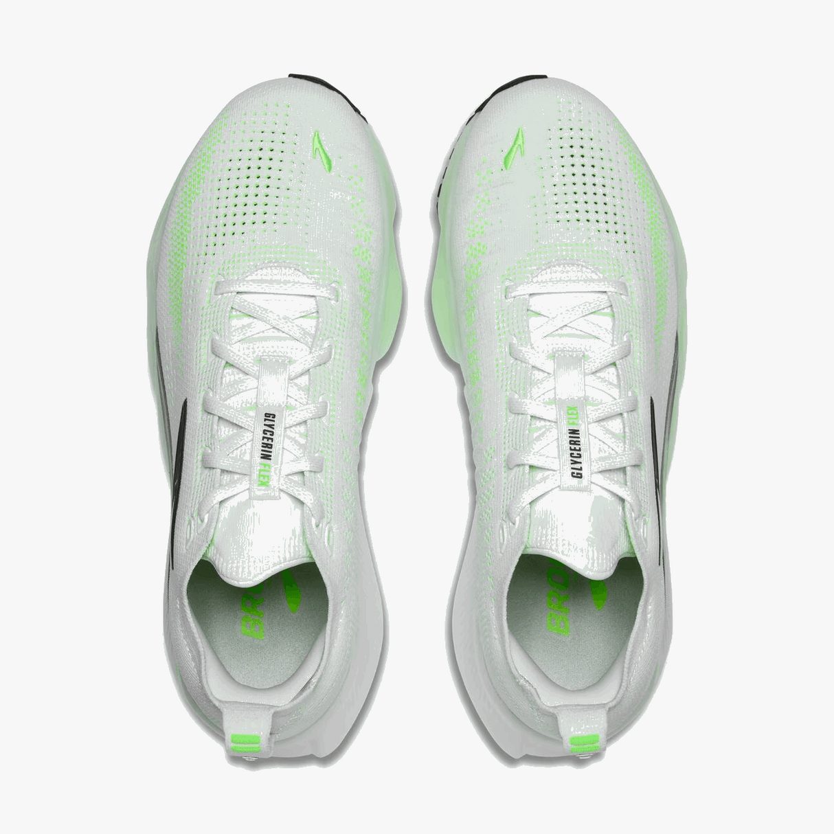 Buy Brooks Men Glycerin Flex - White / Green Gecko / Phantom for running in Singapore - Running Lab SG