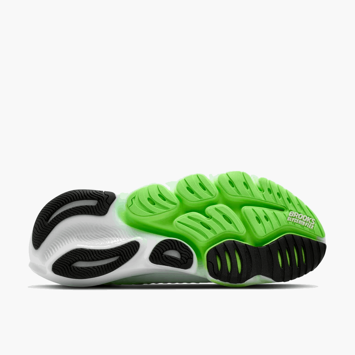Buy Brooks Men Glycerin Flex - White / Green Gecko / Phantom for running in Singapore - Running Lab SG