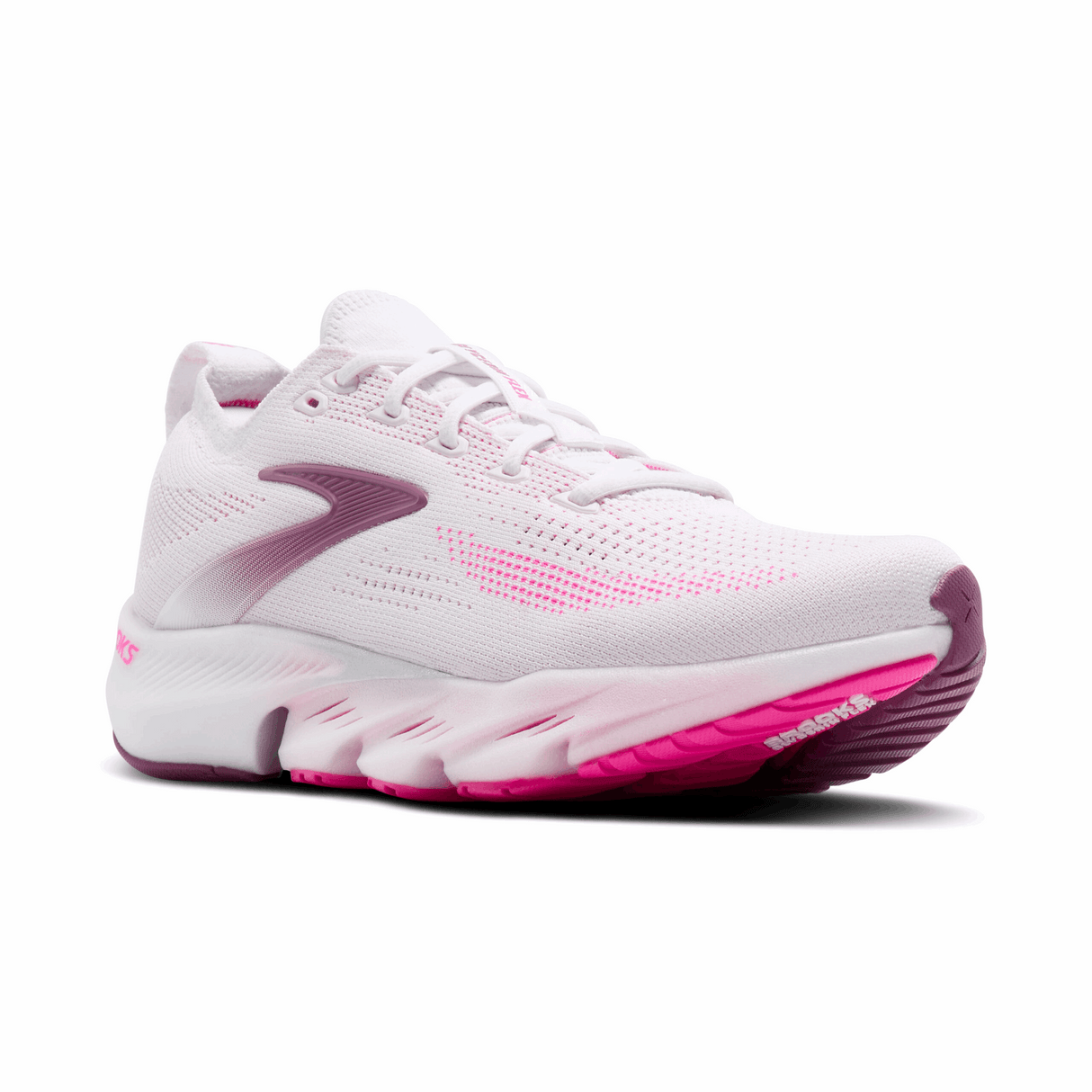 Buy Brooks Women Glycerin Flex - White / Cyber Pink / Argyle for running in Singapore - Running Lab SG
