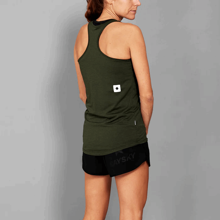 Buy SAYSKY Women Clean Combat Pro Singlet - Green for running in Singapore - Running Lab SG
