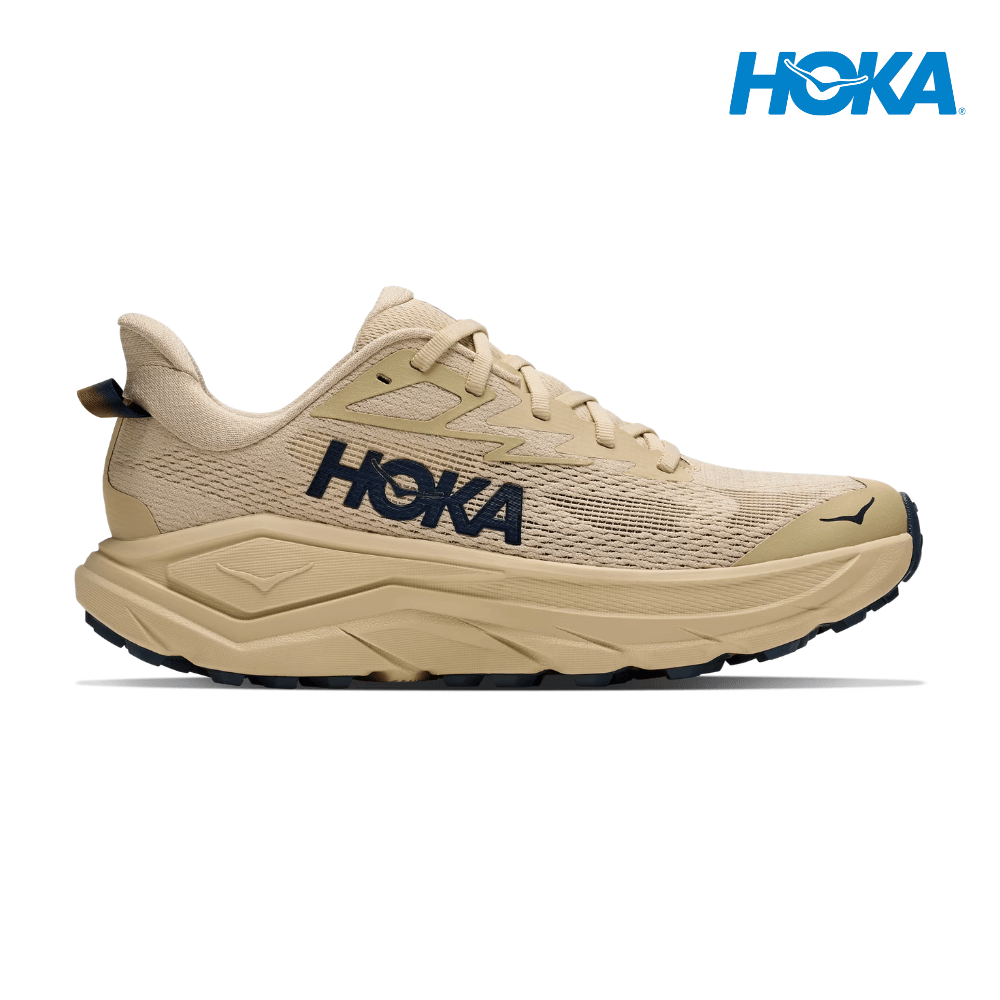 Buy HOKA Women Challenger 8 Wide - Barley Flour / Faded Navy for running in Singapore - Running Lab SG