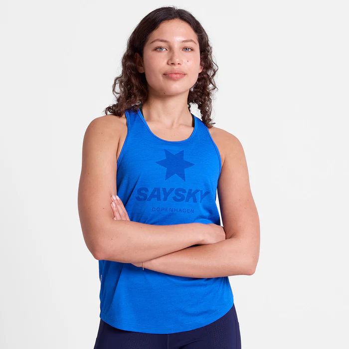 Buy SAYSKY Women Logo Combat Pro Singlet - Blue for running in Singapore - Running Lab SG