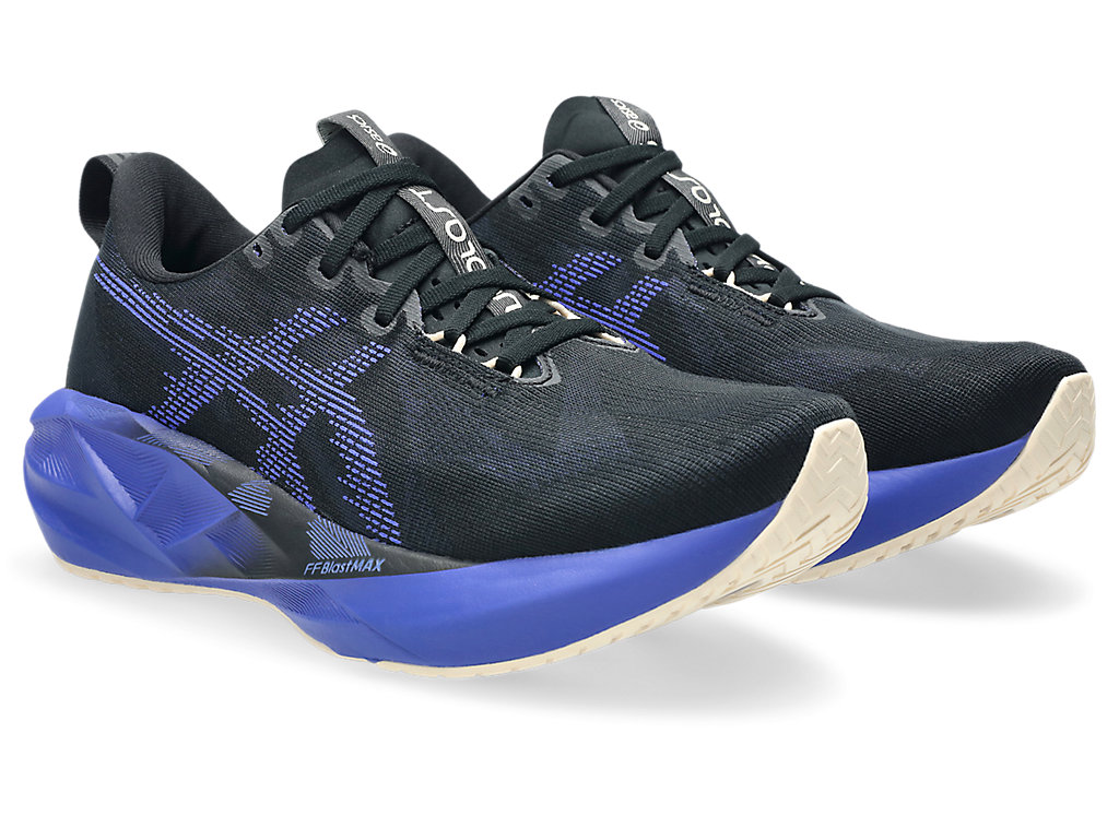 Buy ASICS Men Novablast 5 - Black / Cobalt Burst for running in Singapore - Running Lab SG