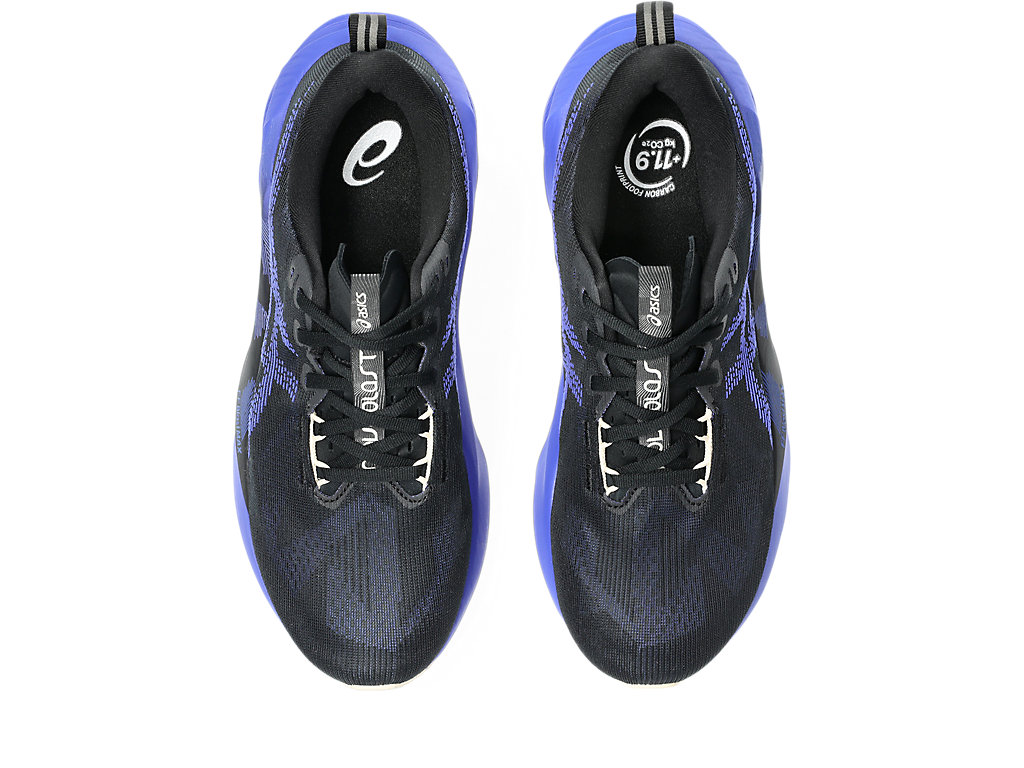 Buy ASICS Men Novablast 5 - Black / Cobalt Burst for running in Singapore - Running Lab SG