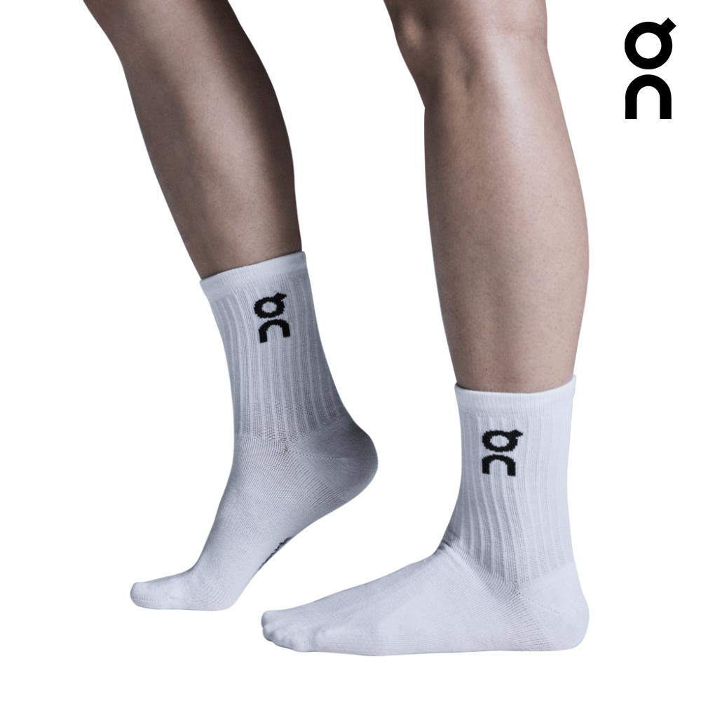 Buy On Unisex Logo Sock High 3-Pack - White for running in Singapore - Running Lab SG