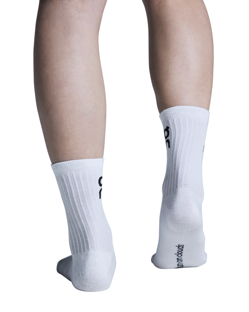 Buy On Unisex Logo Sock High 3-Pack - White for running in Singapore - Running Lab SG