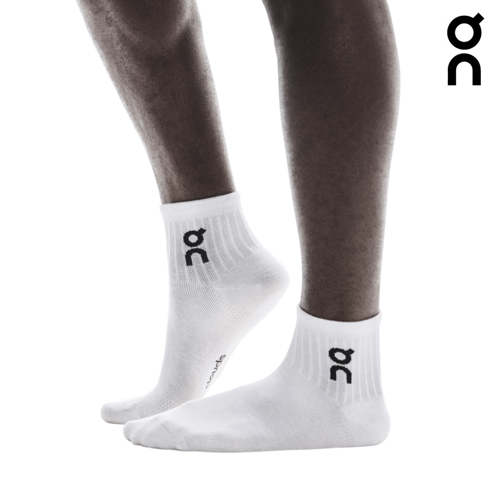 Buy On Unisex Logo Sock Mid 3-Pack - White for running in Singapore - Running Lab SG