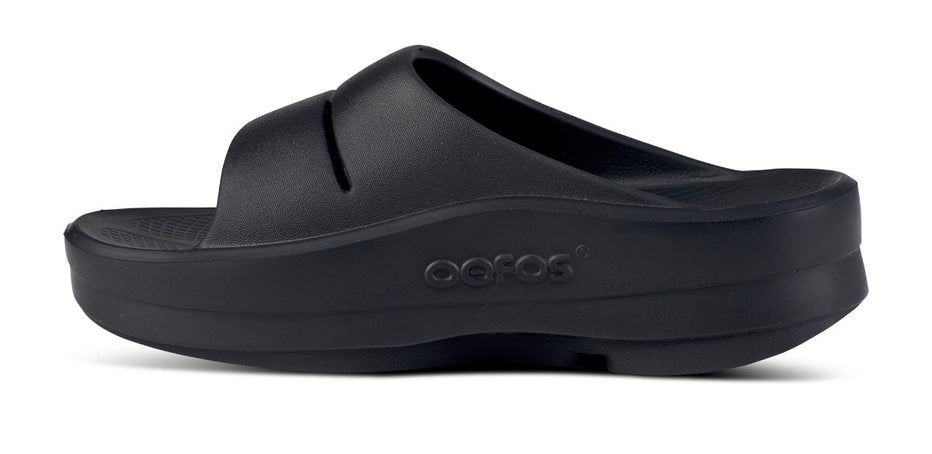Buy OOFOS Women OOmega OOahh Slide - Matte Black for running in Singapore - Running Lab SG