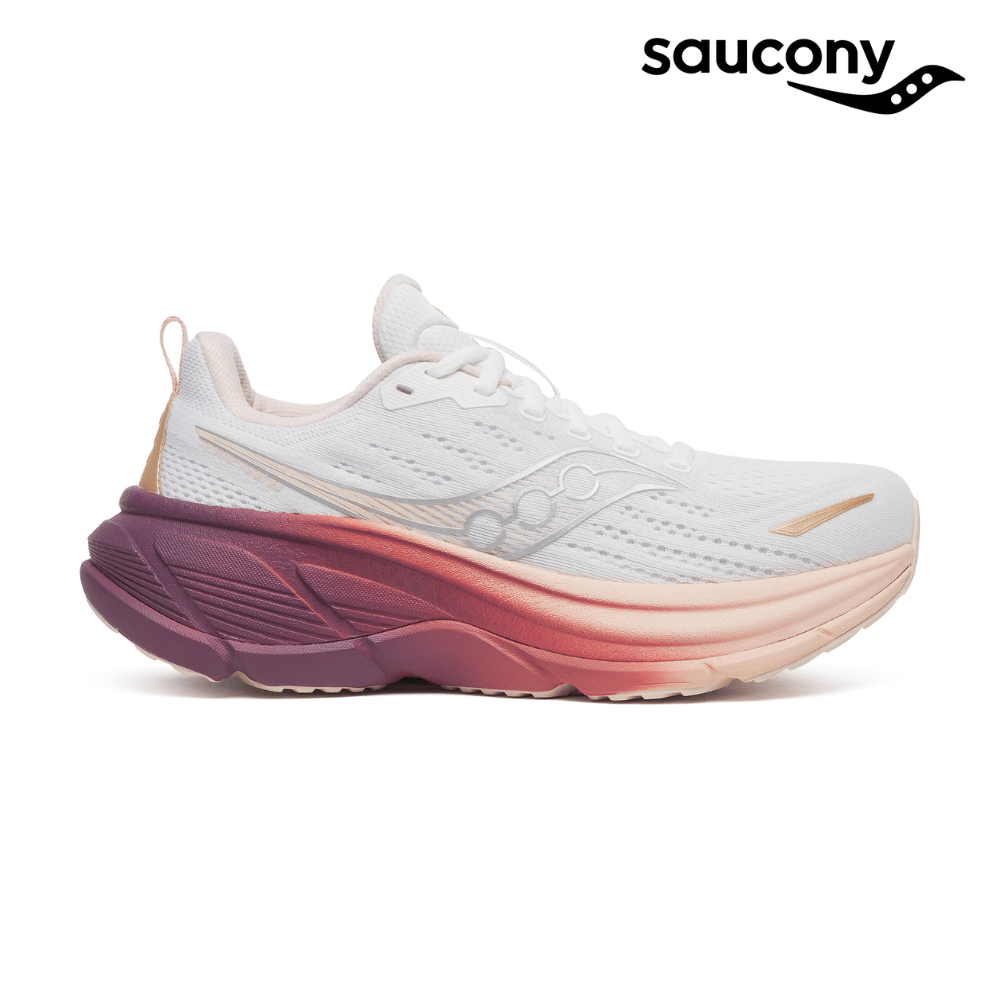 Saucony Women Hurricane 25 Wide - White / Cameo