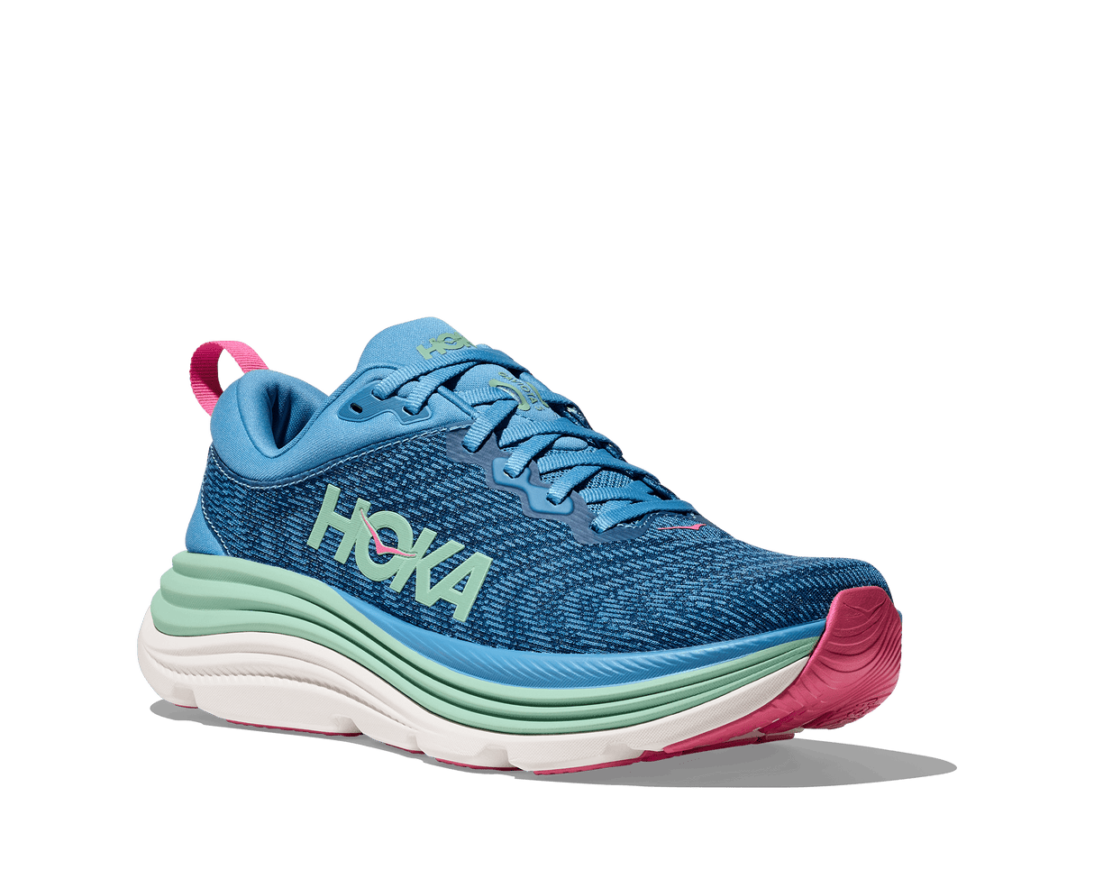Buy HOKA Women Gaviota 5 Wide - Alpine Blue / Jadeite for running in Singapore - Running Lab SG