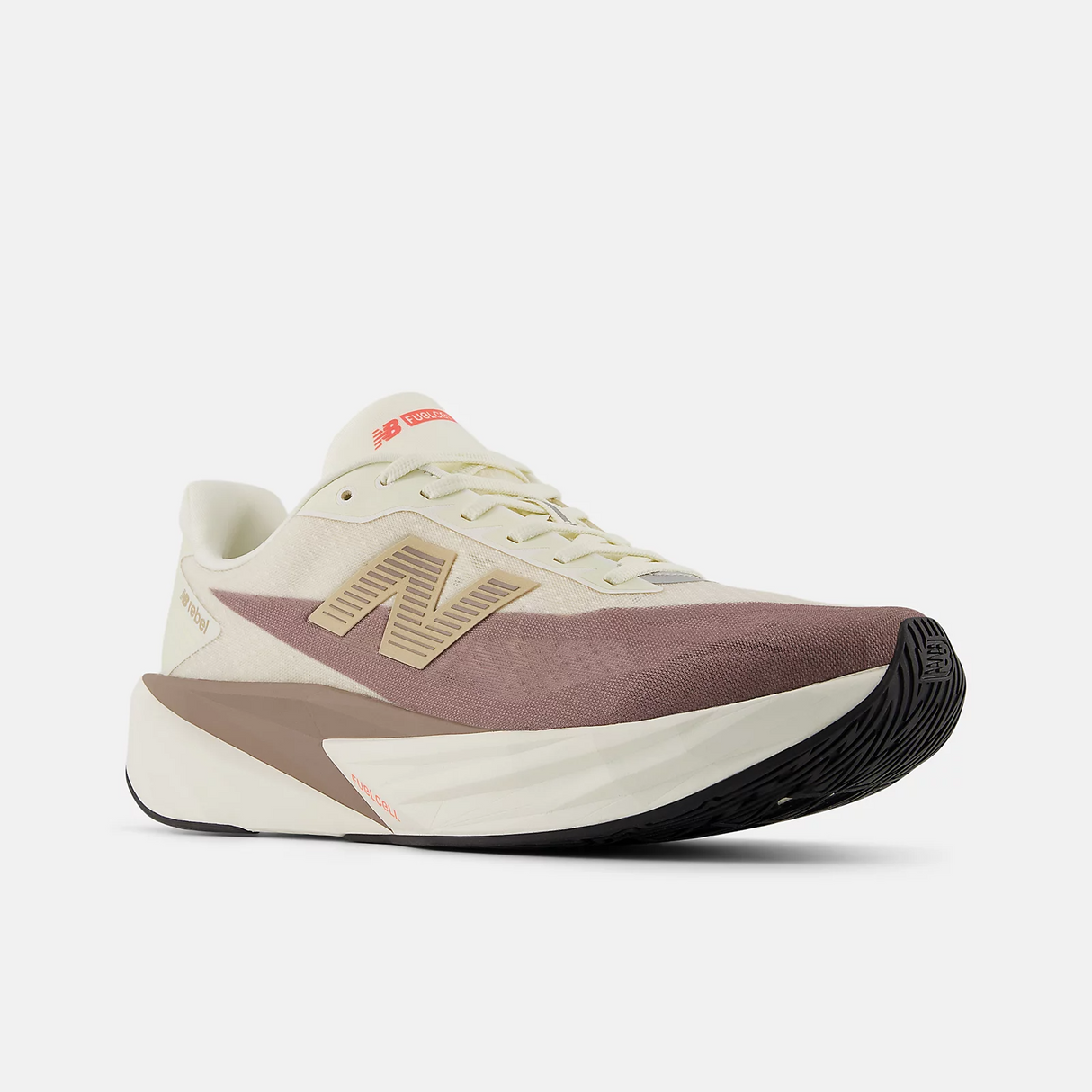 New Balance Women FuelCell Rebel V5 - Angora / Earth Shadow
