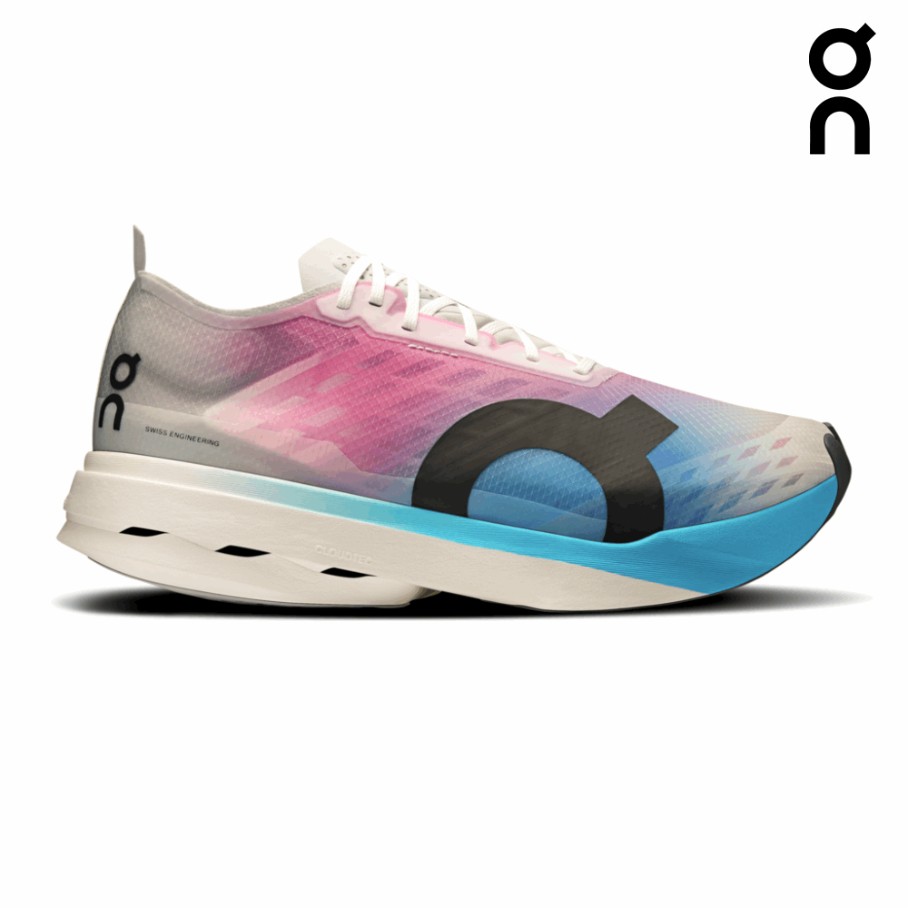 On Men Cloudboom Strike - White / Horizon