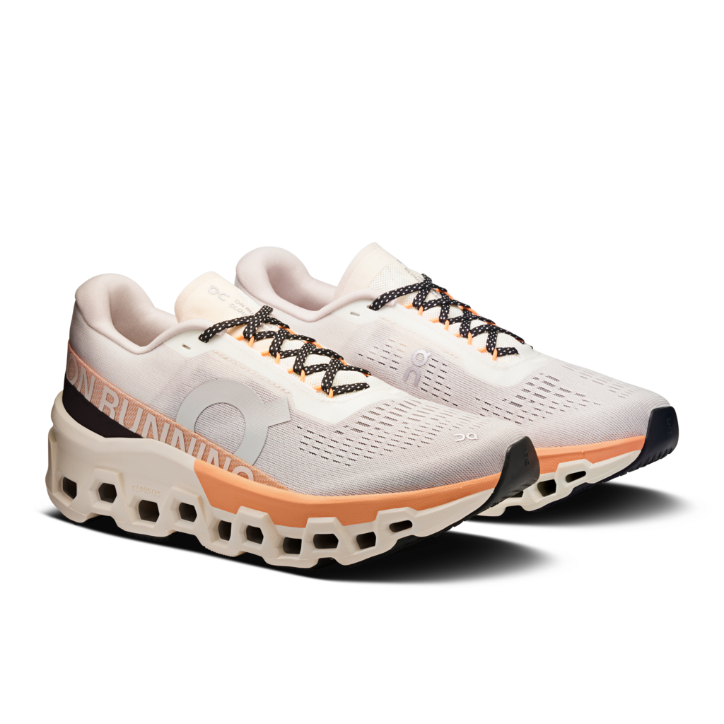 On Women Cloudmonster 2 - Ivory / Tangerine