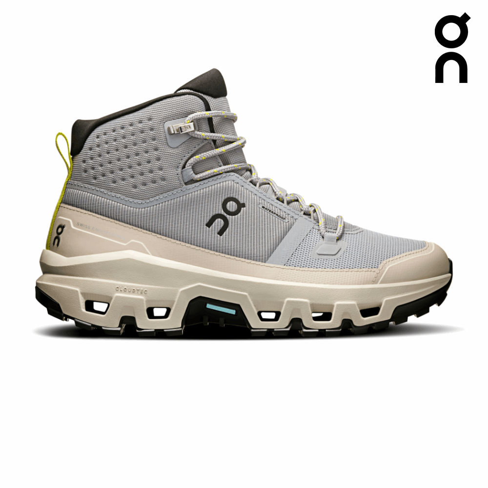 On Women Cloudrock Mid Waterproof - Alloy / Ice