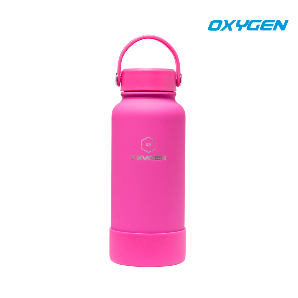Oxygen Talon 1000ml Stainless Steel Bottle - Rose Red