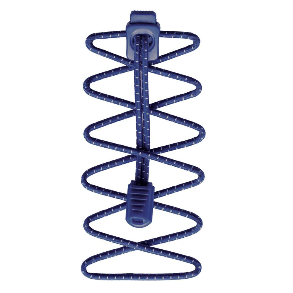 Nathan Sports Run Laces - Surf The Web Blue