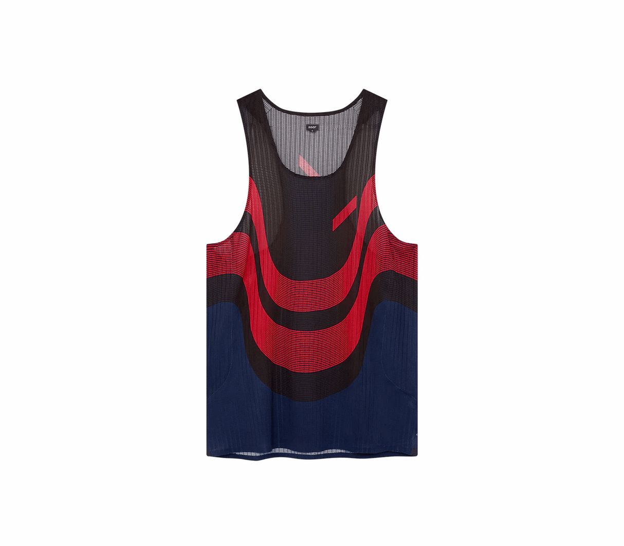 SOAR Running Men Race Vest 2.0 - Black Red / Navy