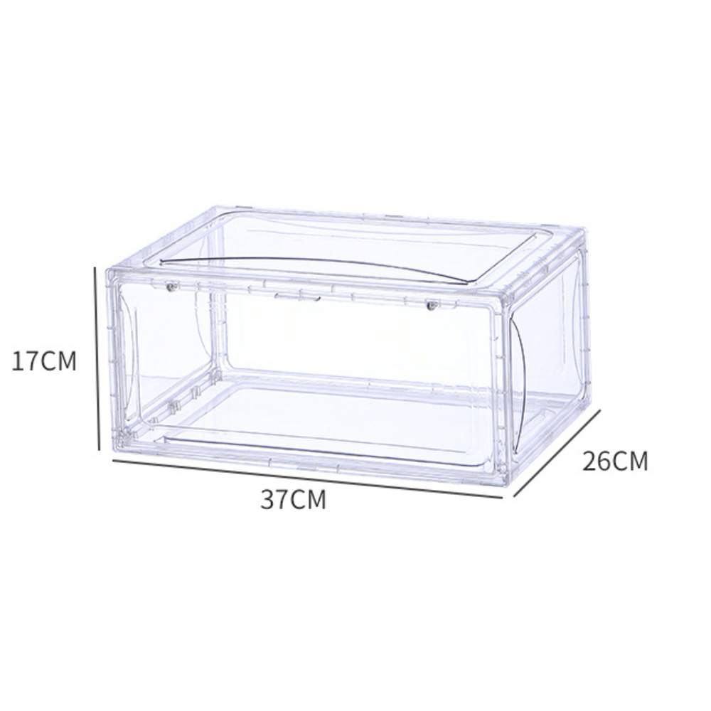Oxygen Shoe Storage Organiser - Transparent White