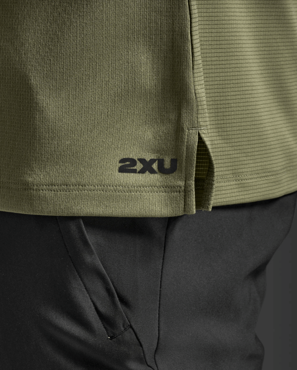 2XU Men Aero Mesh Tee - Alpine / Black Reflective