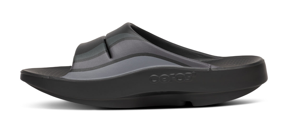 Buy OOFOS Unisex OOahh Sport - Black Wave for running in Singapore - Running Lab SG