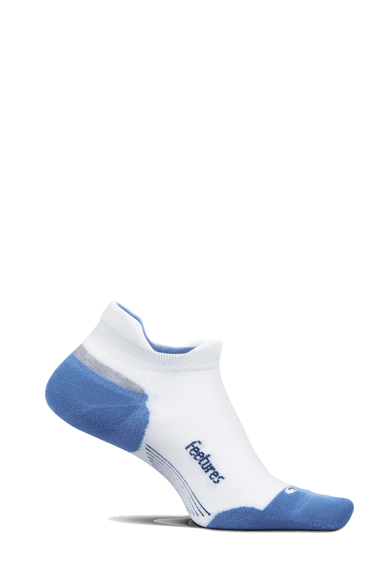 Buy Feetures Active Elite Max Cushion No Show Tab - White Tide for running in Singapore - Running Lab SG