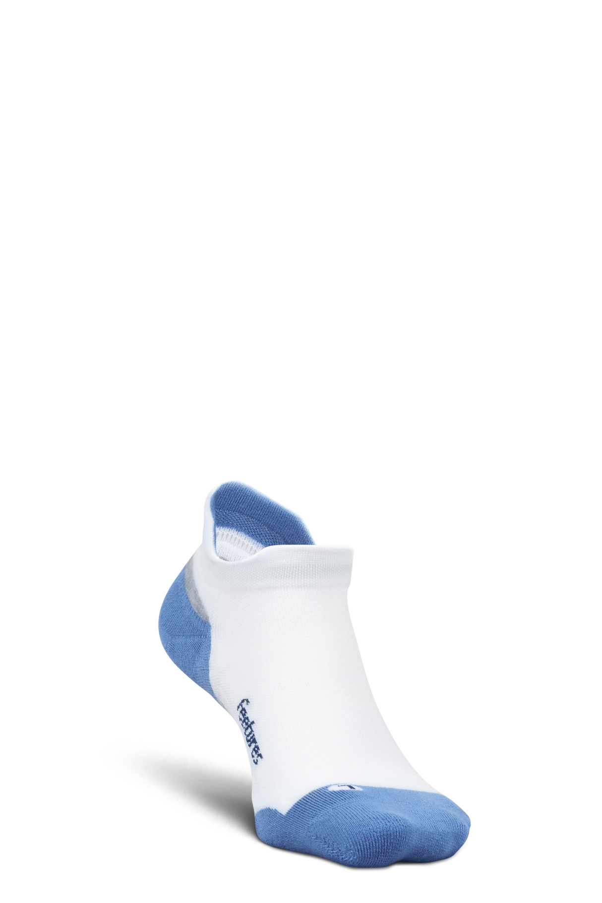 Feetures Active Elite Max Cushion No Show Tab - White Tide