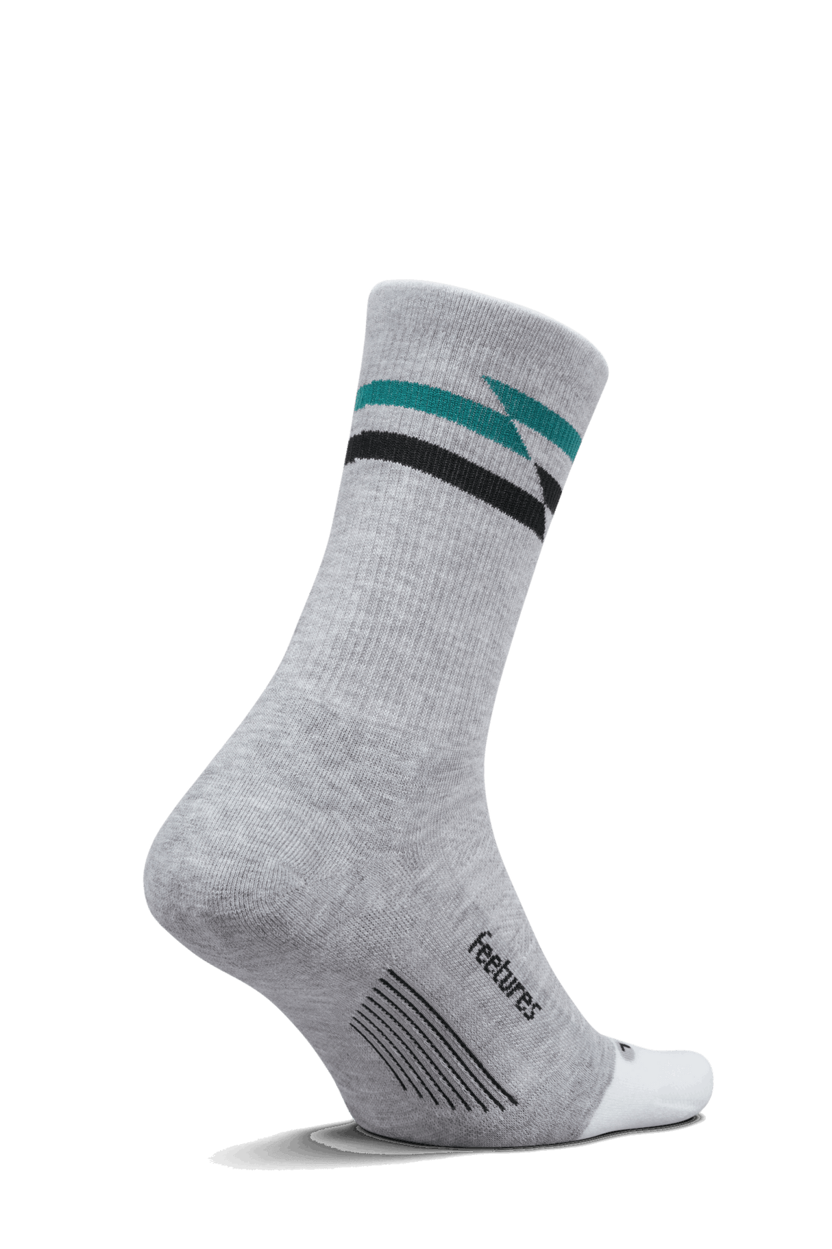 Buy Feetures Active Elite Max Cushion Mini Crew - Gray Track for running in Singapore - Running Lab SG