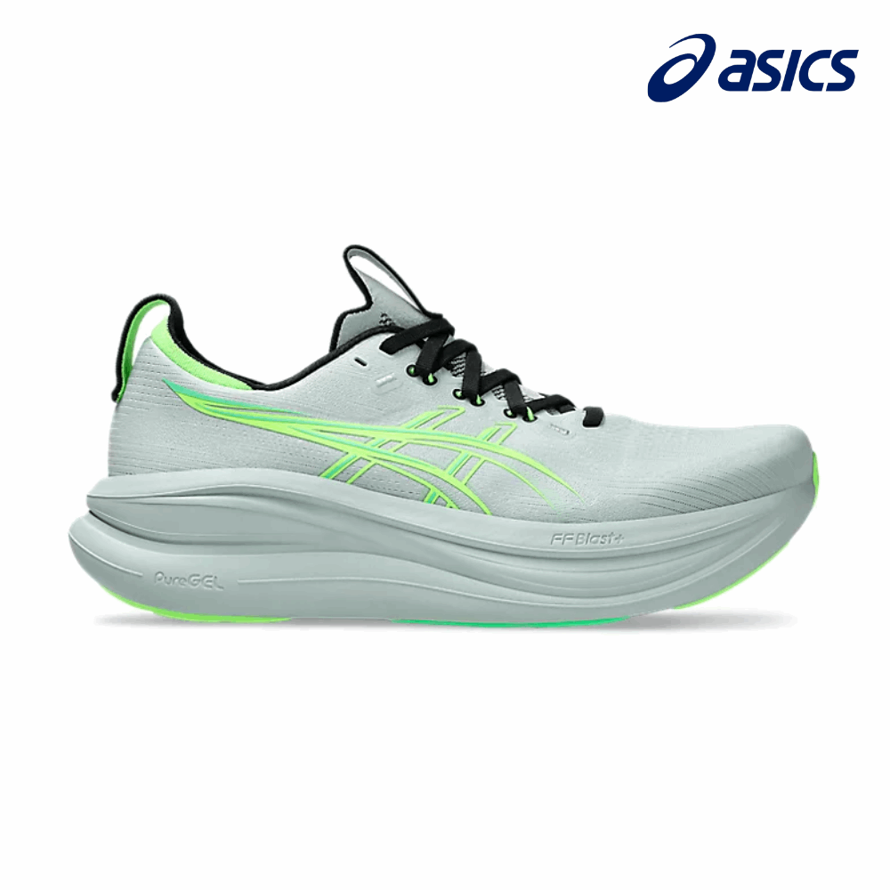 Buy ASICS Men Gel-Nimbus 28 Wide - Cold Moss / Illuminate Green for running in Singapore - Running Lab SG