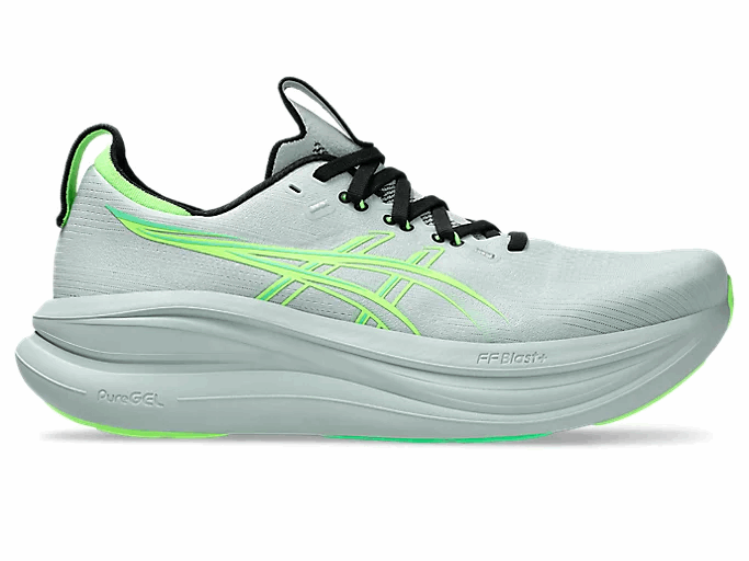 Buy ASICS Men Gel-Nimbus 28 Wide - Cold Moss / Illuminate Green for running in Singapore - Running Lab SG