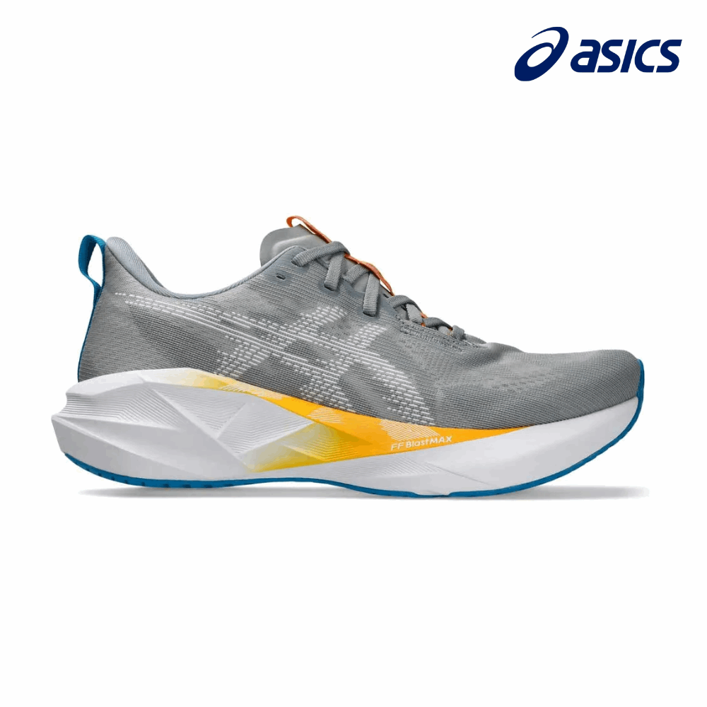 Buy ASICS Men Novablast 5 Wide - Gravel / White for running in Singapore - Running Lab SG