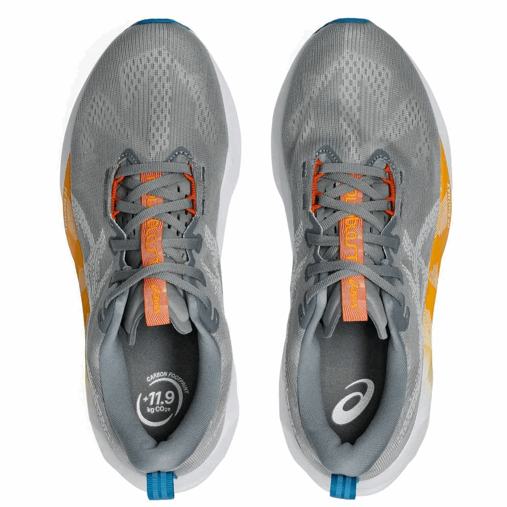 Buy ASICS Men Novablast 5 Wide - Gravel / White for running in Singapore - Running Lab SG