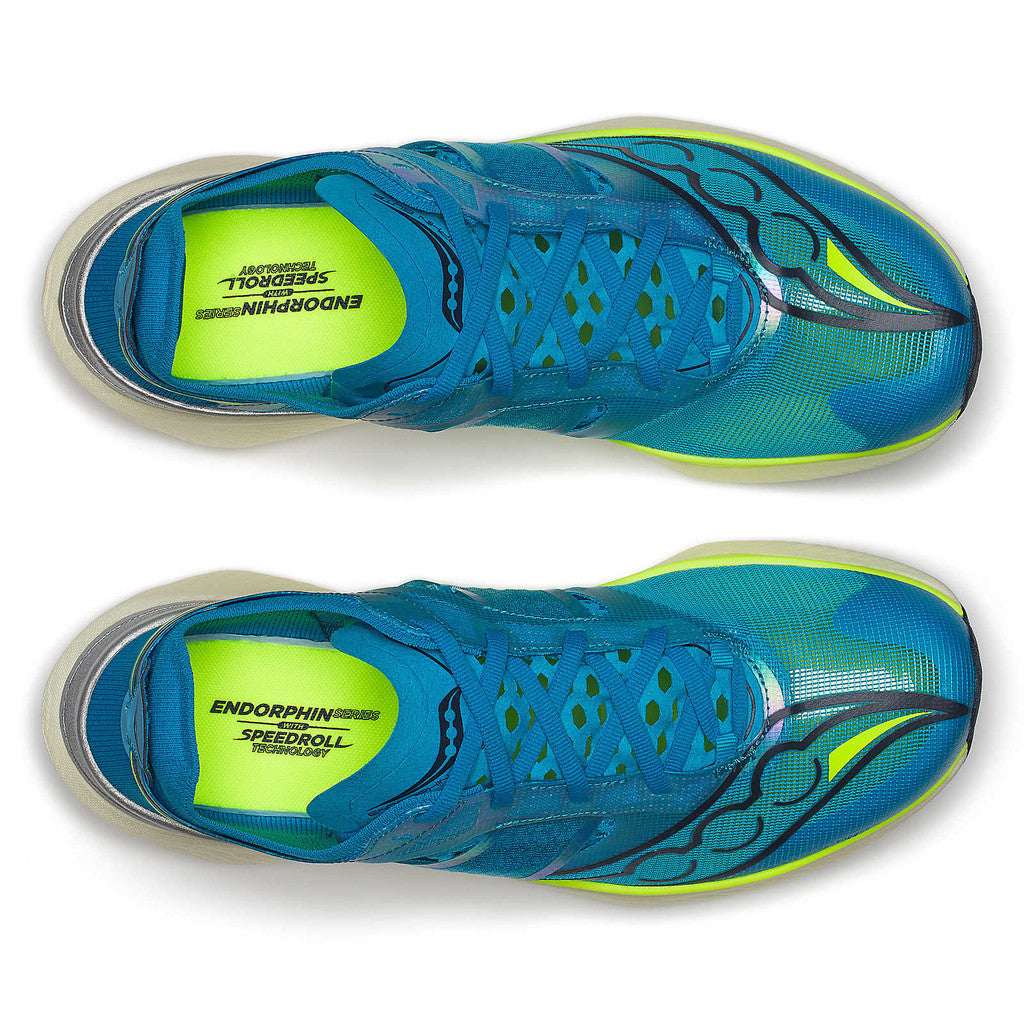 Buy Saucony Men Endorphin Elite - Viziblue / Citron for running in Singapore - Running Lab SG