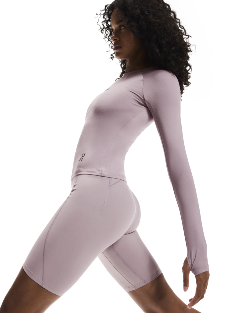 On Women Studio Tights Short - Heron