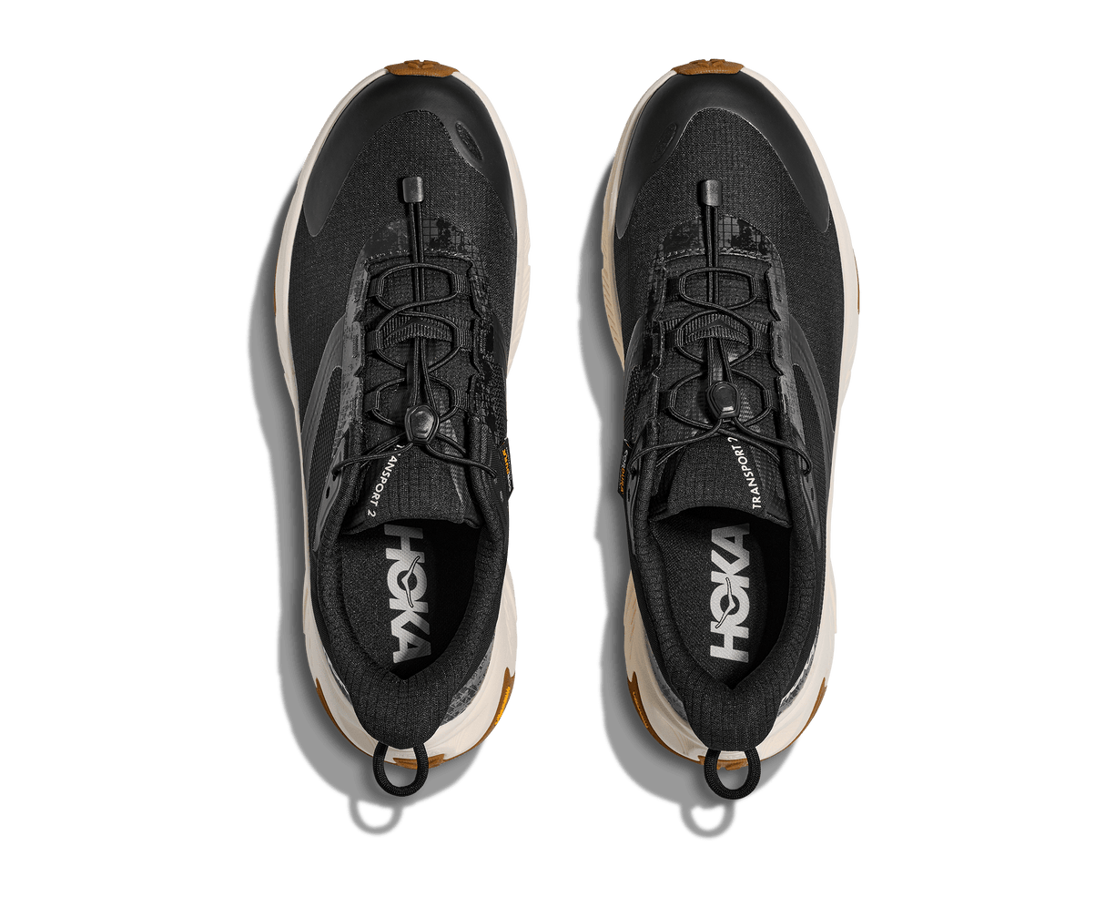 Buy HOKA Men Transport 2 Wide - Black / Alabaster for running in Singapore - Running Lab SG