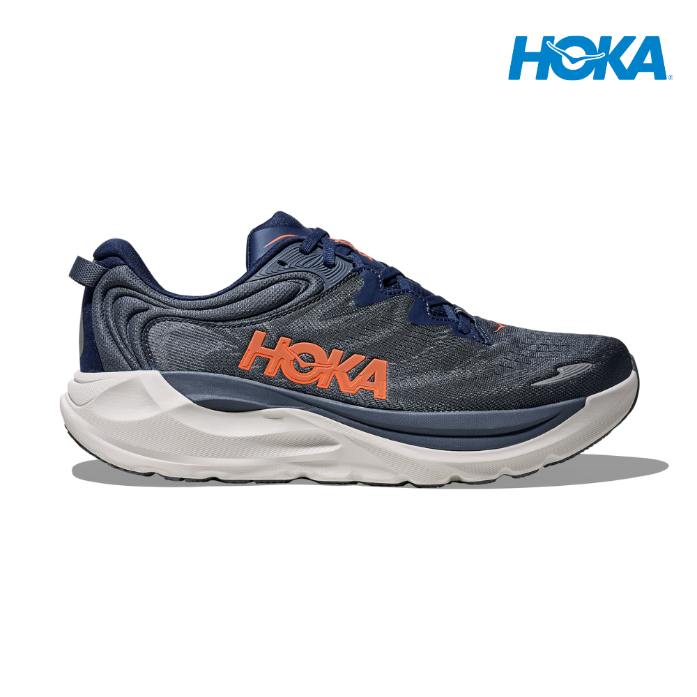 Buy HOKA Men Gaviota 6 Wide - Midnight Blue / Faded Navy for running in Singapore - Running Lab SG