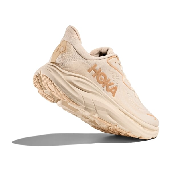 Buy HOKA Women Clifton 10 Wide - Vanilla / Birch for running in Singapore - Running Lab SG