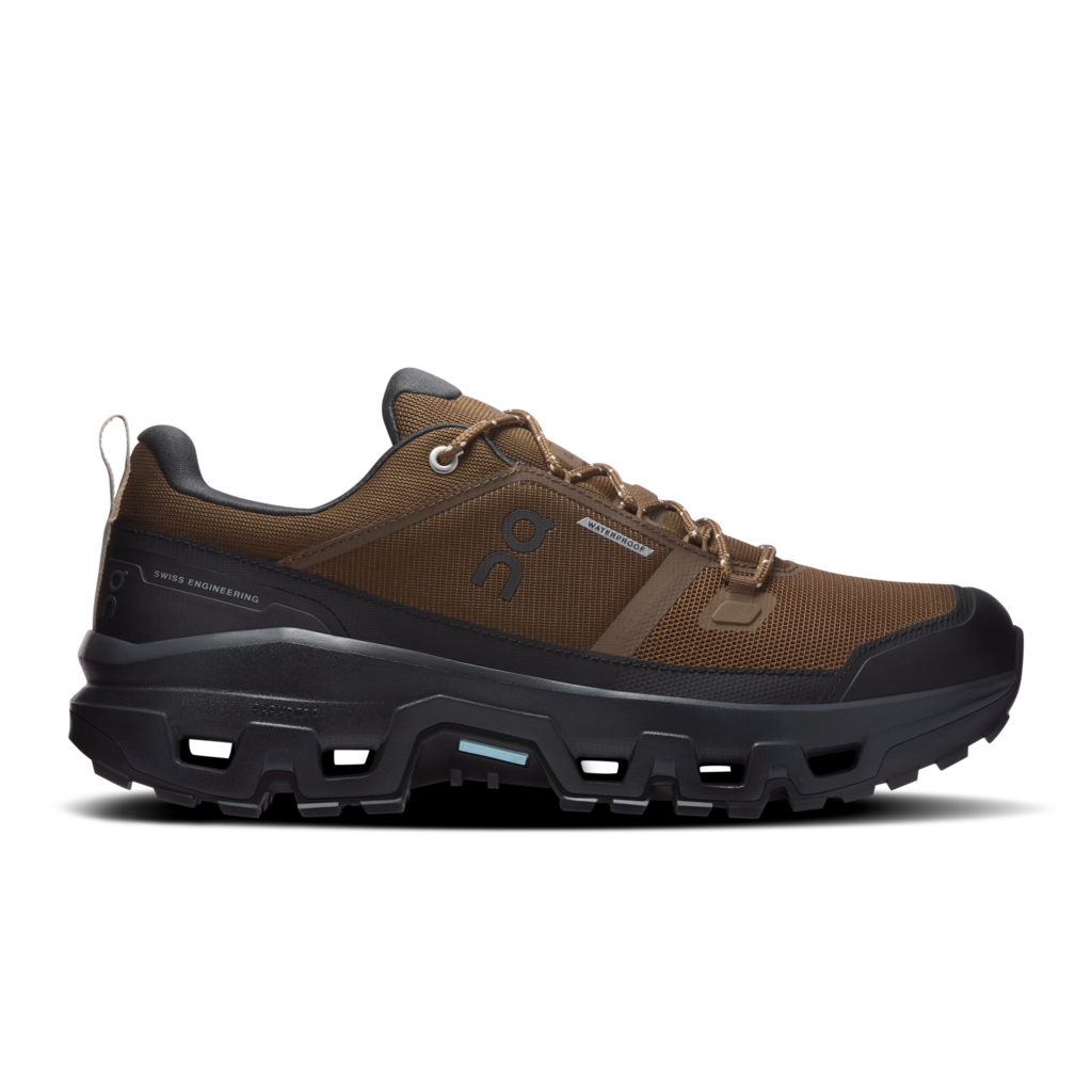 Buy On Men Cloudrock Low Waterproof - Earth / Black for running in Singapore - Running Lab SG