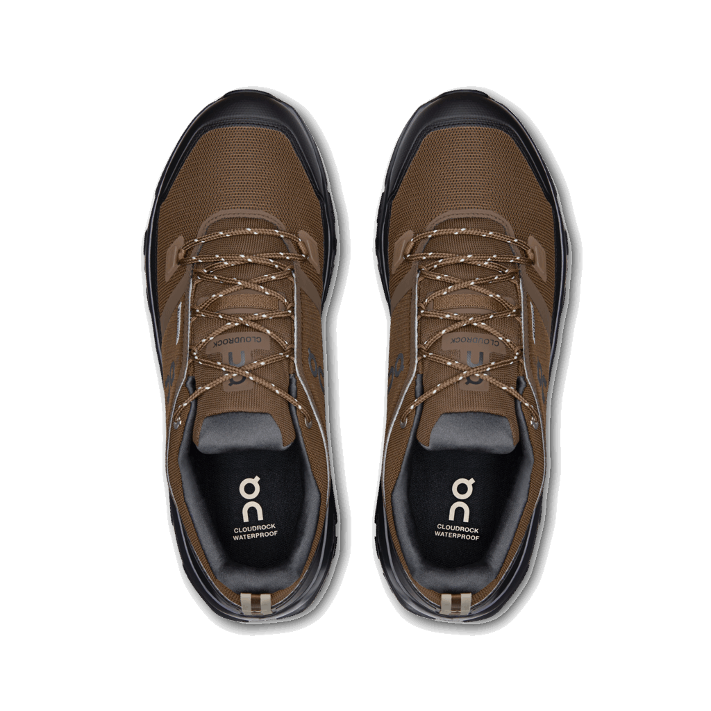 Buy On Men Cloudrock Low Waterproof - Earth / Black for running in Singapore - Running Lab SG