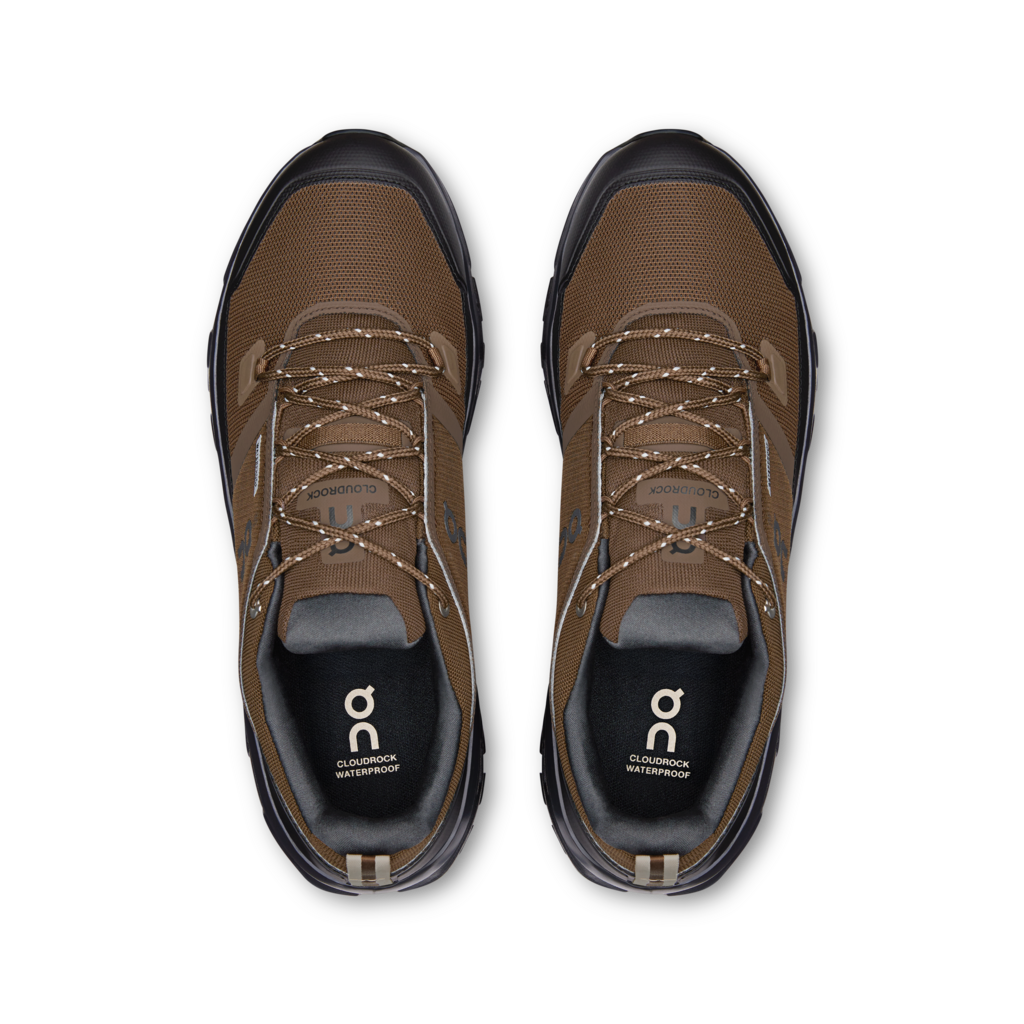 Buy On Men Cloudrock Low Waterproof - Earth / Black for running in Singapore - Running Lab SG