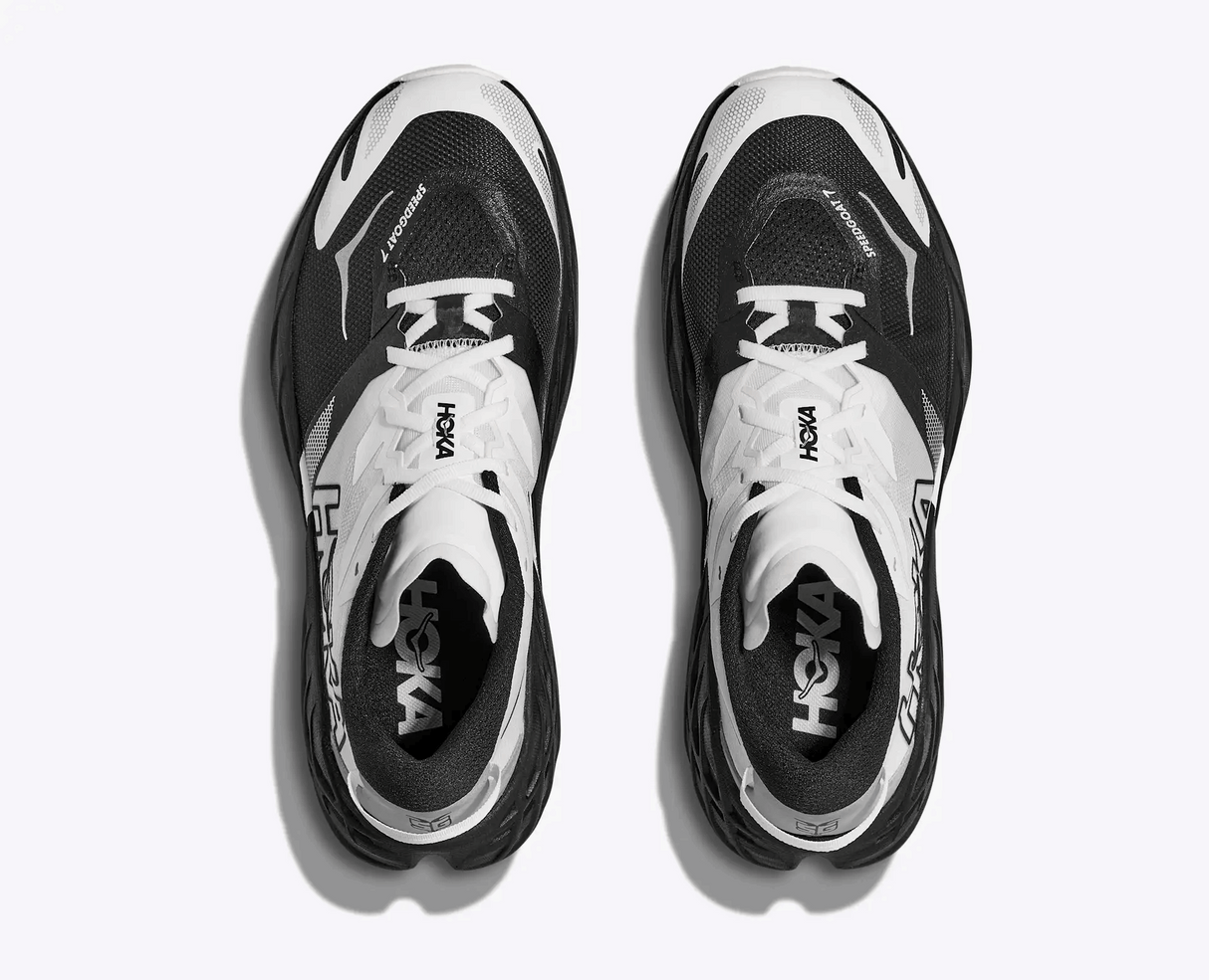 Buy HOKA Women Speedgoat 7 Wide - Black / White for running in Singapore - Running Lab SG