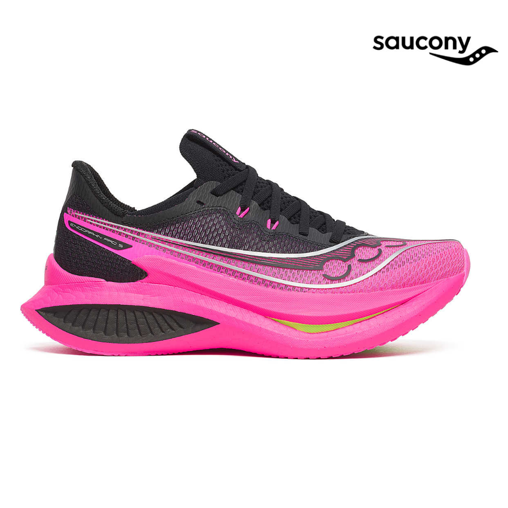Buy Saucony Women Endorphin Pro 5 - Black / Shock for running in Singapore - Running Lab SG