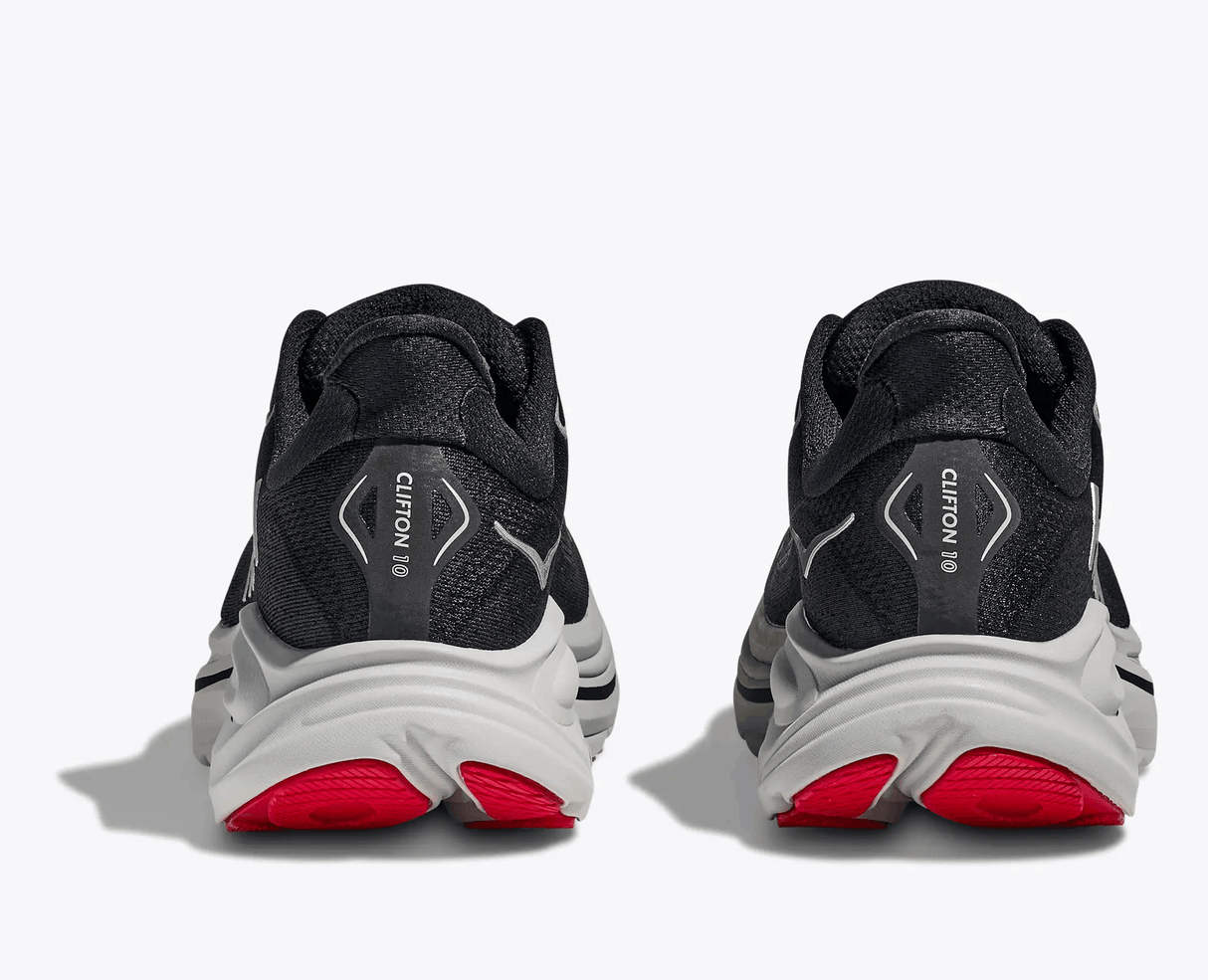 Buy HOKA Men Clifton 10 Wide - Black / Silver for running in Singapore - Running Lab SG