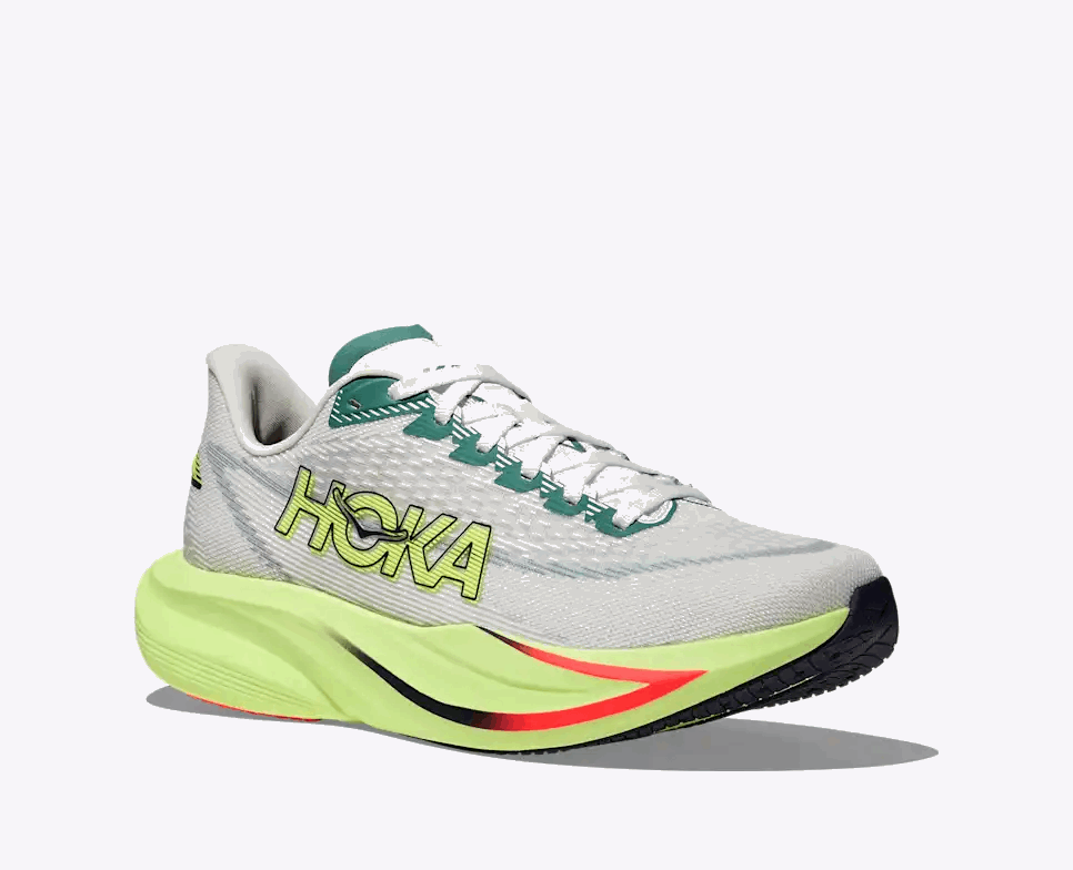 Buy HOKA Men Mach 7 Wide - Frost / Neon Yuzu for running in Singapore - Running Lab SG