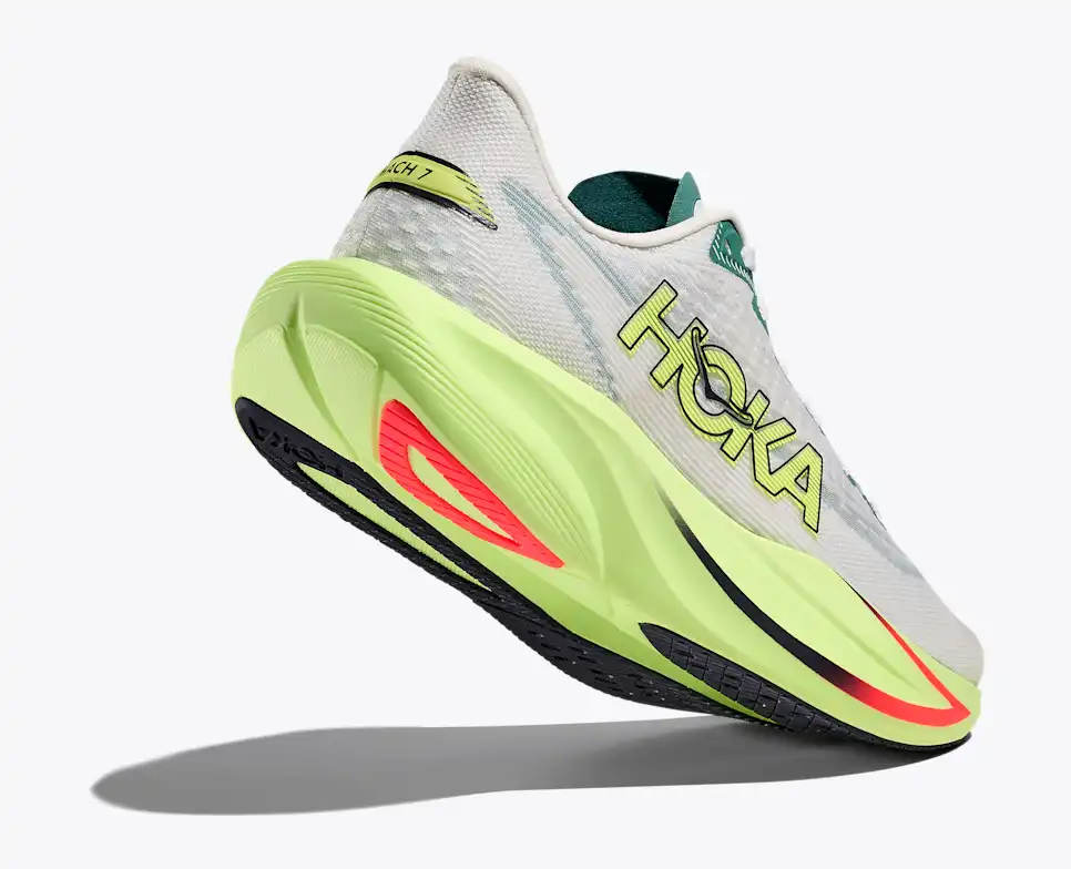 Buy HOKA Men Mach 7 Wide - Frost / Neon Yuzu for running in Singapore - Running Lab SG