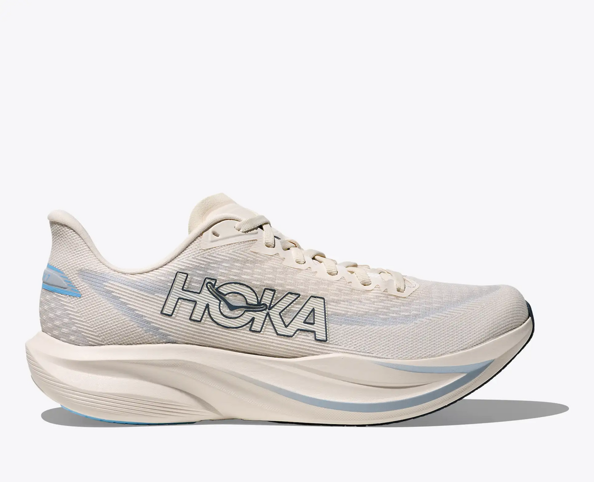 Buy HOKA Men Mach 7 Wide - Alabaster / Soaring Blue for running in Singapore - Running Lab SG