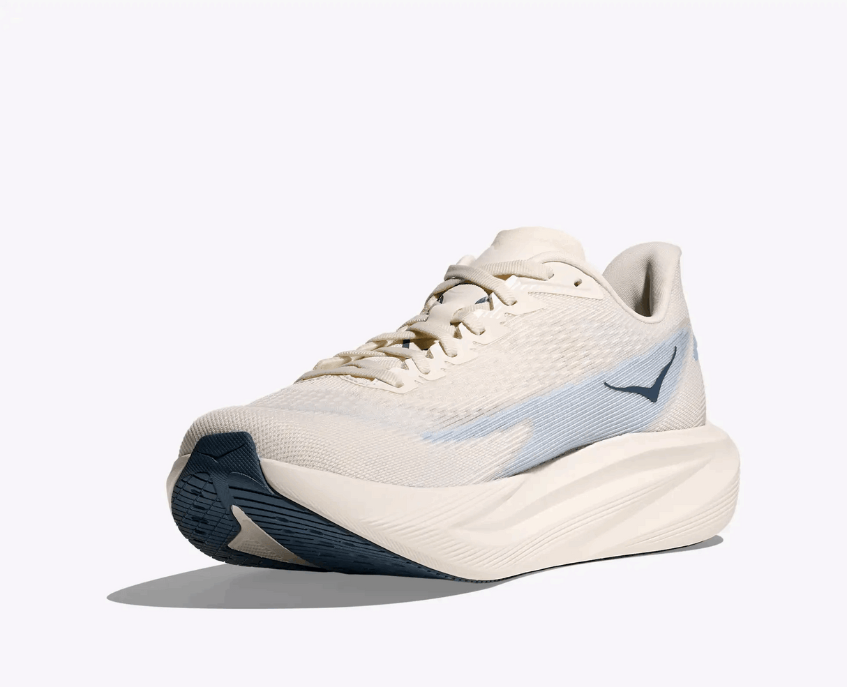 Buy HOKA Men Mach 7 Wide - Alabaster / Soaring Blue for running in Singapore - Running Lab SG