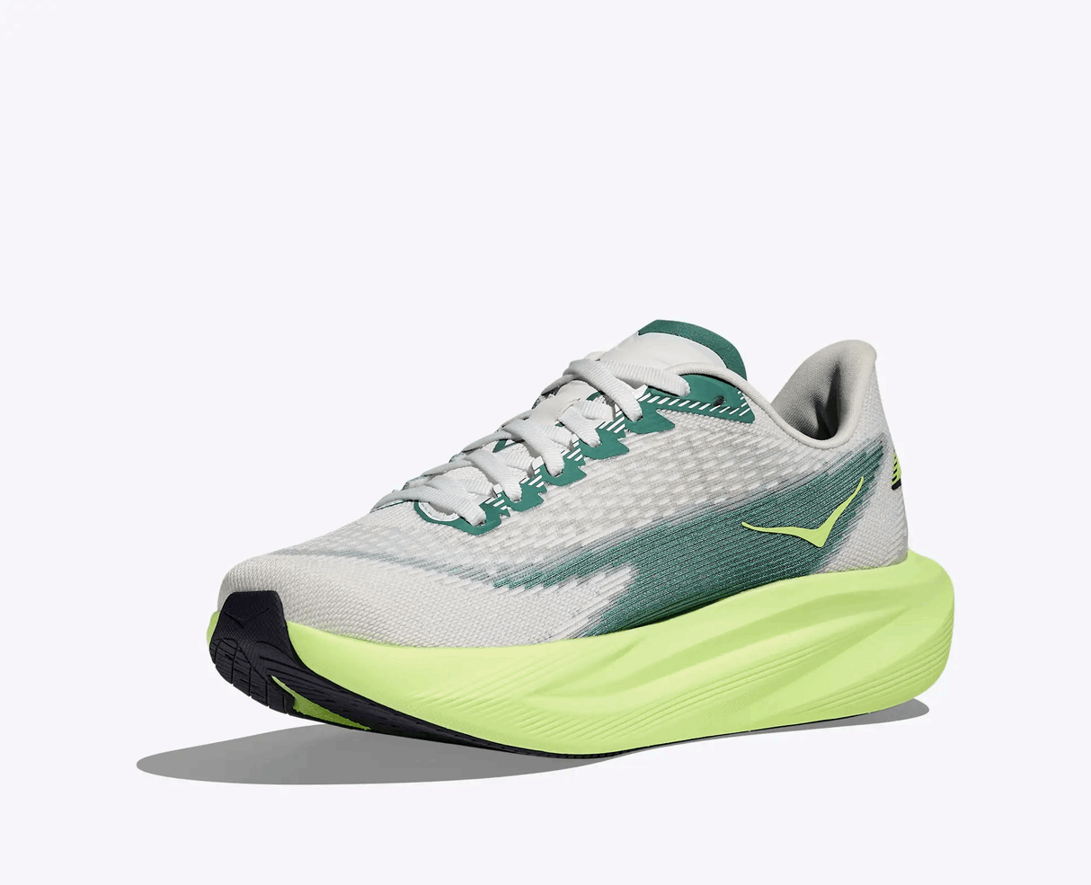Buy HOKA Women Mach 7 Wide - Frost / Neon Yuzu for running in Singapore - Running Lab SG